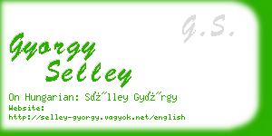 gyorgy selley business card